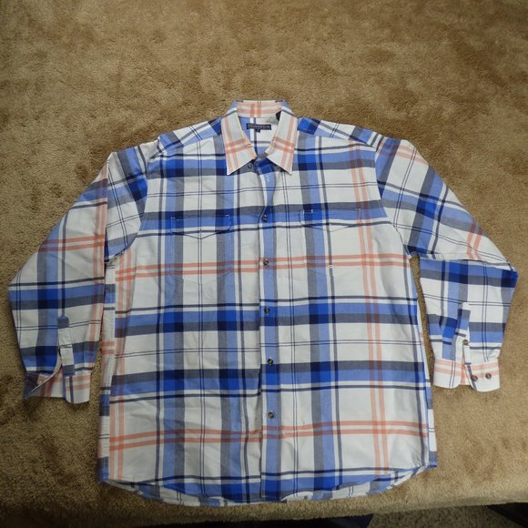 Roper Other - Roper Button Up Shirt Adult Extra Large Blue White Casual Mens 1663